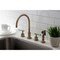 Kingston Brass KS8723CKLBS Widespread Kitchen Faucet with Brass Sprayer, Antique Brass KS8723CKLBS - alternate 2